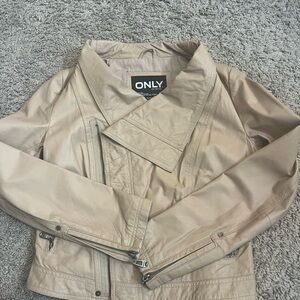 Real Leather Moto Jacket - women’s size small